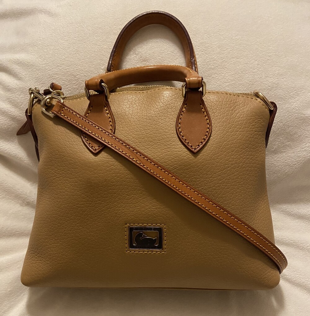 Dooney & Bourke Pebbled Leather Dillen Crossbody Satchel with Detachable Strap
